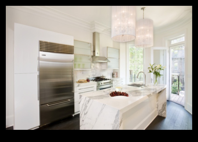 طرق أنيقة لاستخدام الرخام في ديكور المطبخ