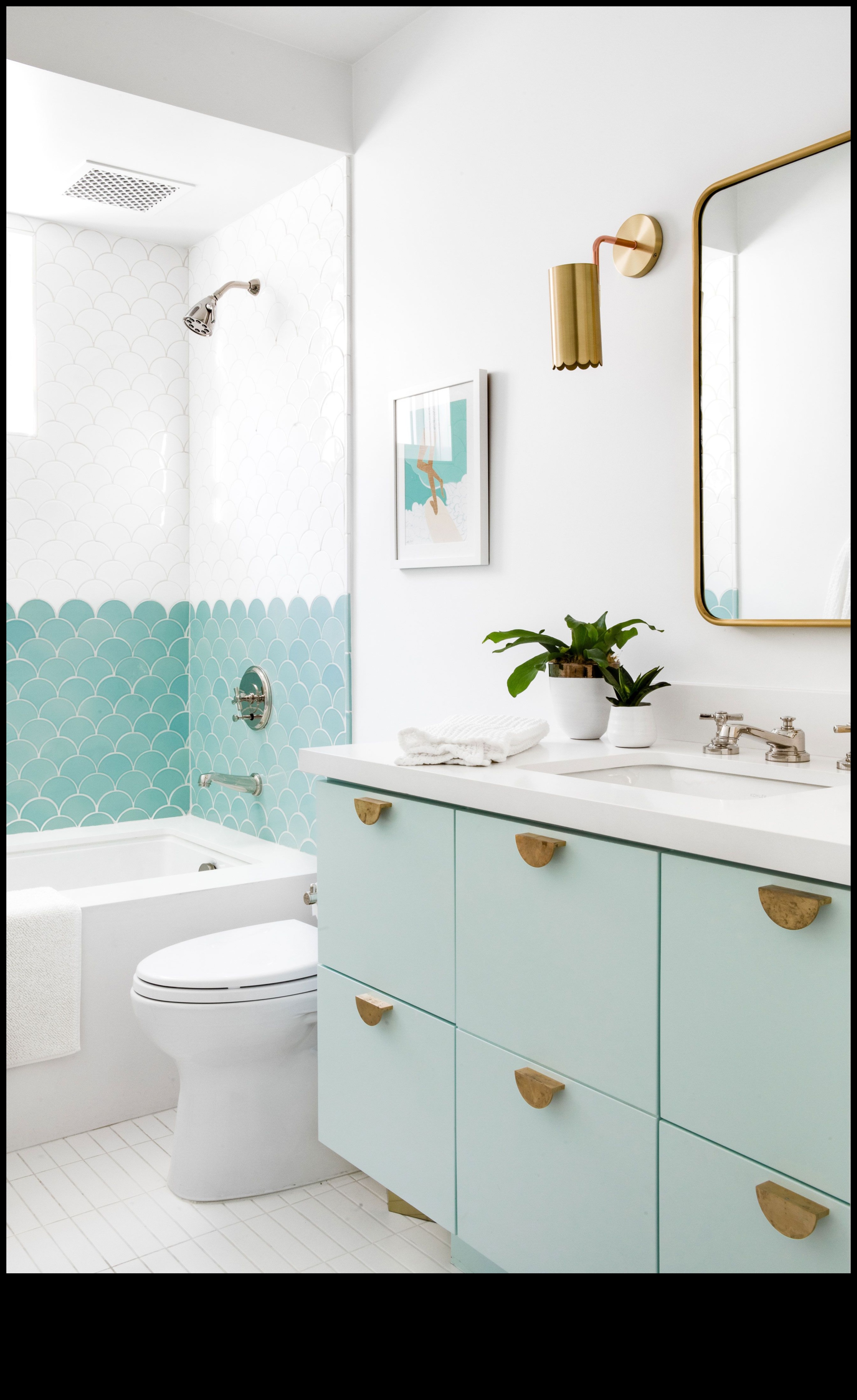 ديكور الحمام الساحلي لملاذ مريح