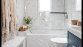 ديكور الحمام الساحلي لملاذ مريح