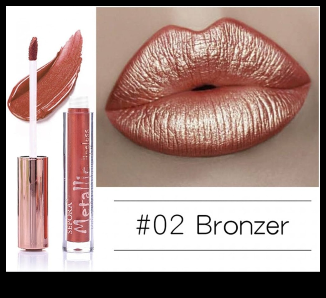 أعجوبة معدنية: دمج ملمع الشفاه المعدني في مظهرك