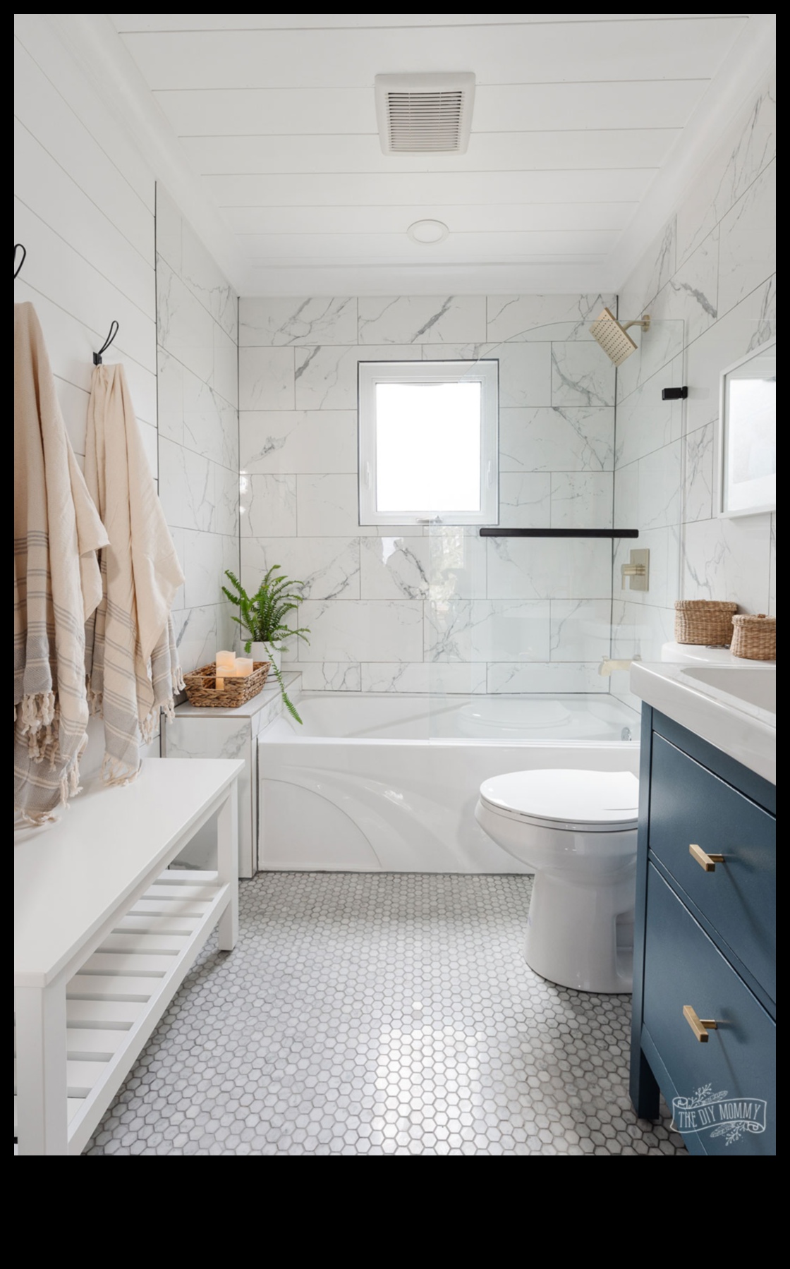 ديكور الحمام الساحلي لملاذ مريح